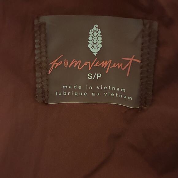 Free People In a Pillow Puffer Anorak Coat Size S Pink 1/2 Zip Insulated Hooded - Picture 7 of 8